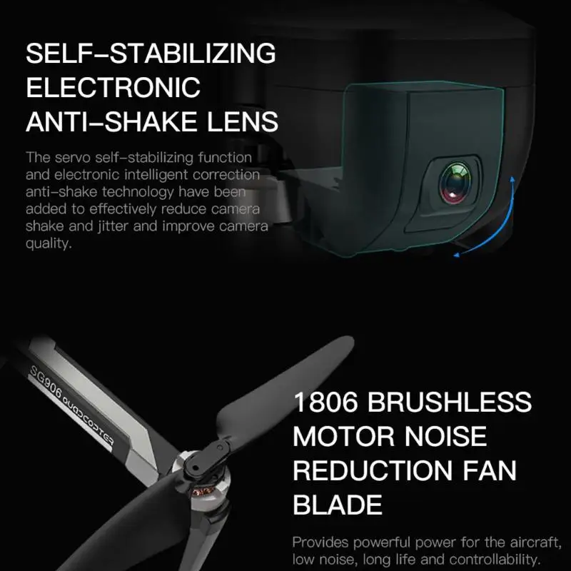 SG906 Drone GPS WIFI FPV Optical Flow 1080P Camera Auto Return Quadcopter