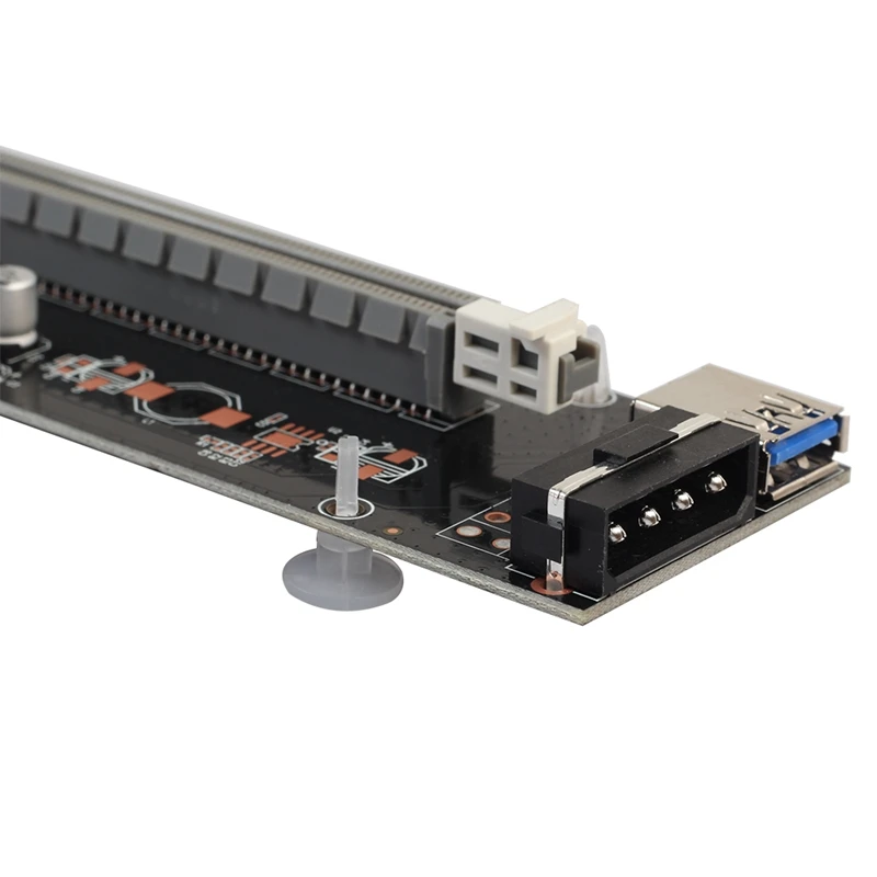 1 x 16x PCI-E PCI Express Extender Riser Card With 60cm USB3.0 and SATA 15pin-4pin IDE Power Cord For BTC Mining Machine |