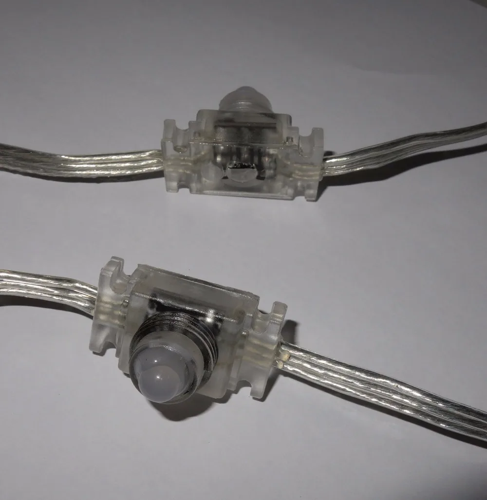 50 узлов 12 В постоянного тока WS2811 Светодиодная Пиксельная строка IP68 Со