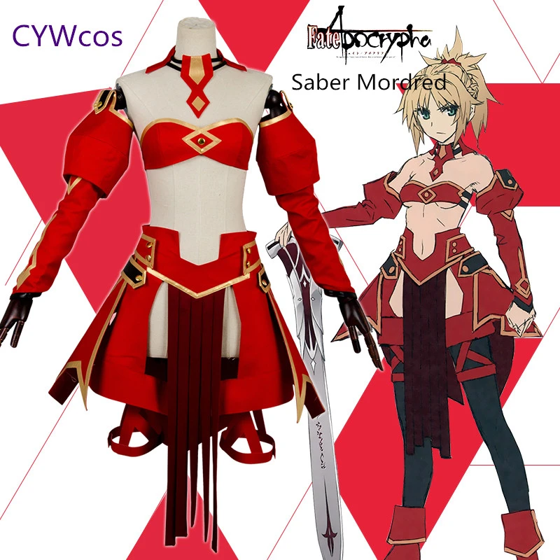 Костюм для косплея Fate/Apocrypha FA Fate/stay night костюм Мордред Красной саблей летние