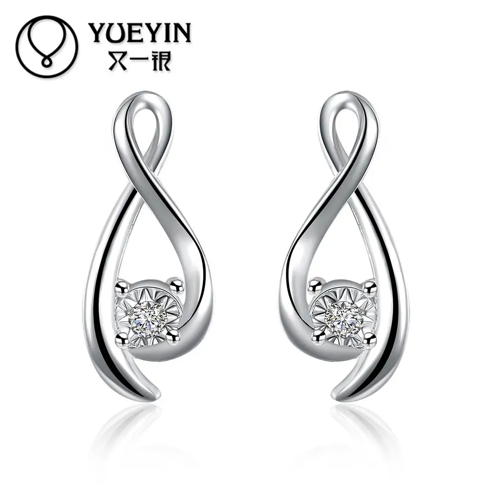 Новое поступление 2016 посеребренные серьги романтическая бижутерия длинные для