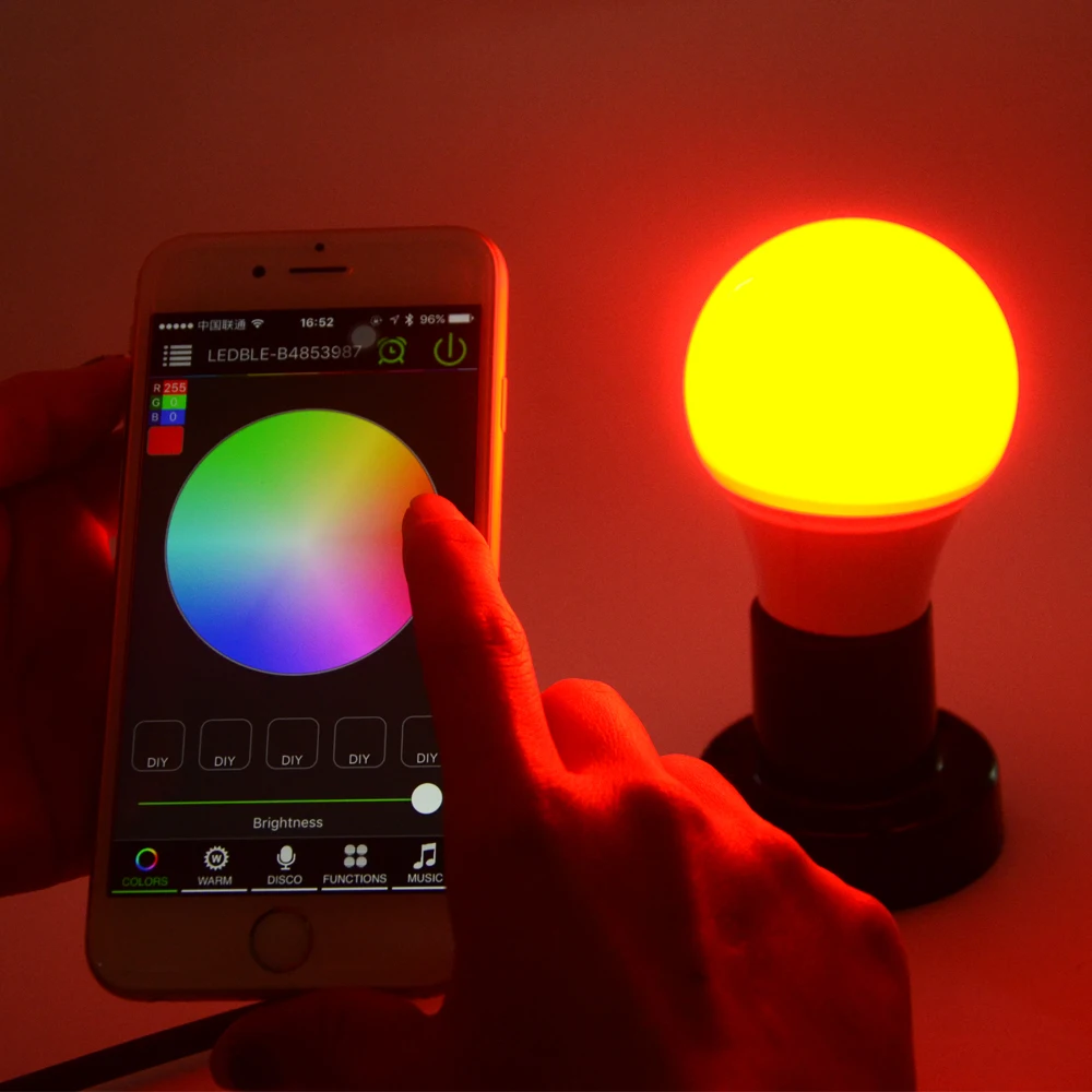 Bluetooth 4.0 LED Bulb Smartphone App Remote Control Led Light E27 RGBW Dimmable Lamp Sleeping Mode Smart Home Illumination | Лампы и