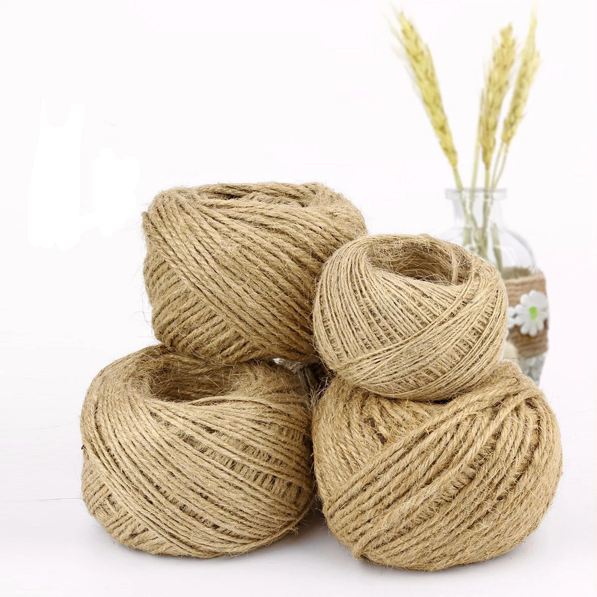 1 мм 4 мм/рулон шпагат из натуральной текстуры веревка пеньки для вечеринки