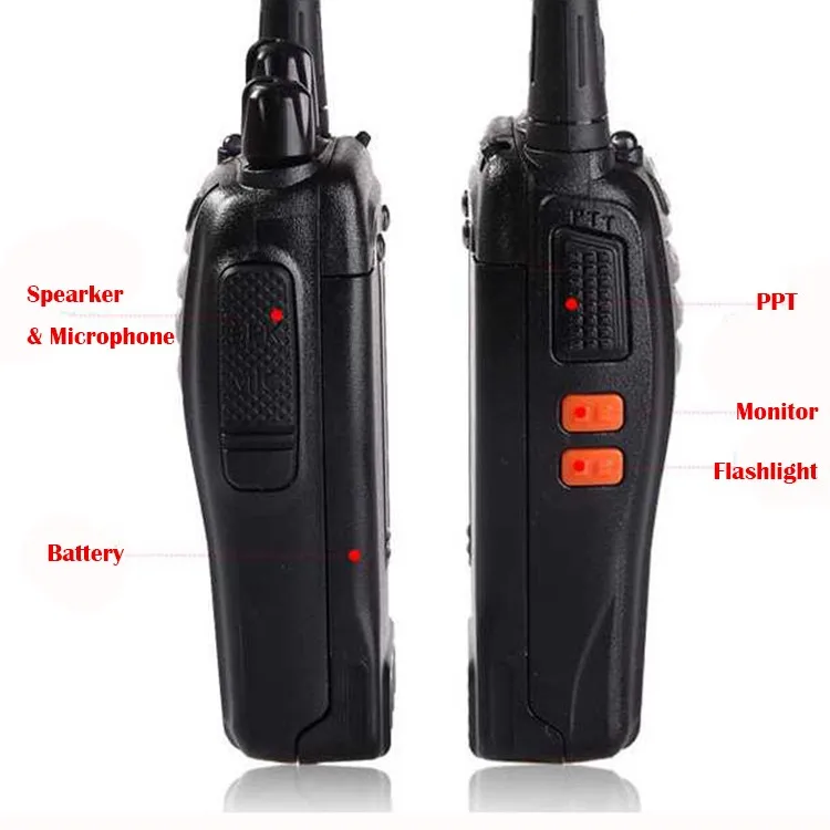 Лидер продаж! Оригинальный 10 шт. домофон мини Baofeng Bf-888s с 5 Вт радиочастотный