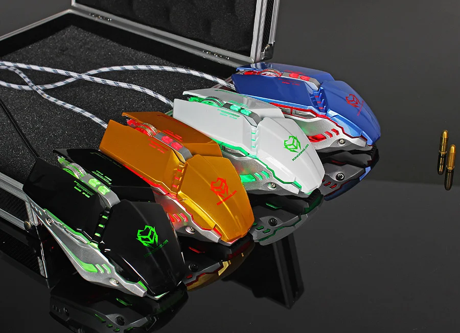 Профессиональная 8 кнопок светодиодный эргономичная механическая мышь