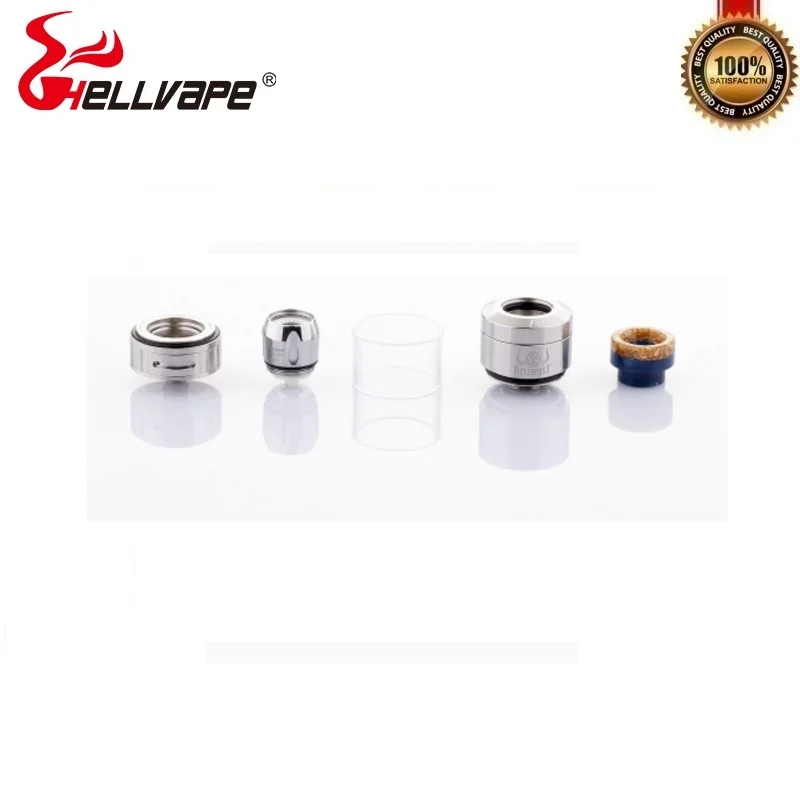 Оригинал Hellvape Hellbeast Sub Ohm Vape Tank 4 мл 24 мм атомайзер для электронных сигарет с 810