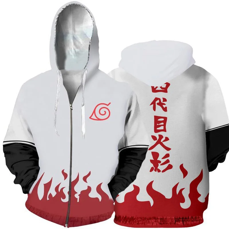 Аниме Наруто Толстовка с принтом Hokage Sharingan Sasuke Ninjia косплей мужские толстовки на молнии с капюшоном женская уличная одежда