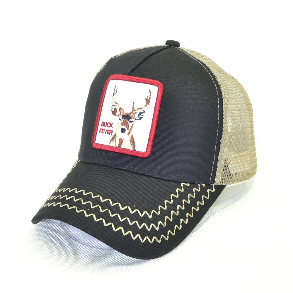 

Fashion Baseball Cap For Men Women Summer Mesh Embroidery deer Trucker caps Snapback Hip Hop Hat Casual Casquette Bones