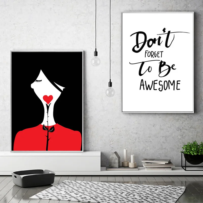 Абстрактная Картина на холсте в скандинавском стиле не забудьте быть