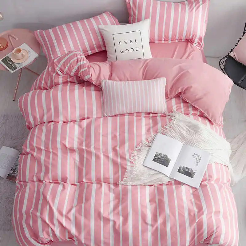 13 ParkShin Dot Art White Pink Bed Cover Set Decor Home Bedding Set Textile Bedroom Adult Girl Duvet Cover Flat Sheet Bed Linen Set - Цвет: 13