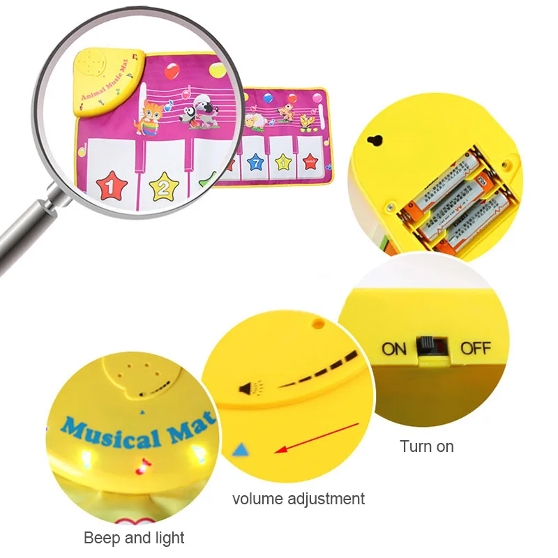

New Kids Musical Mat Piano Keyboard Carpet Kids Dancing Singing Mat Early Educational Toys