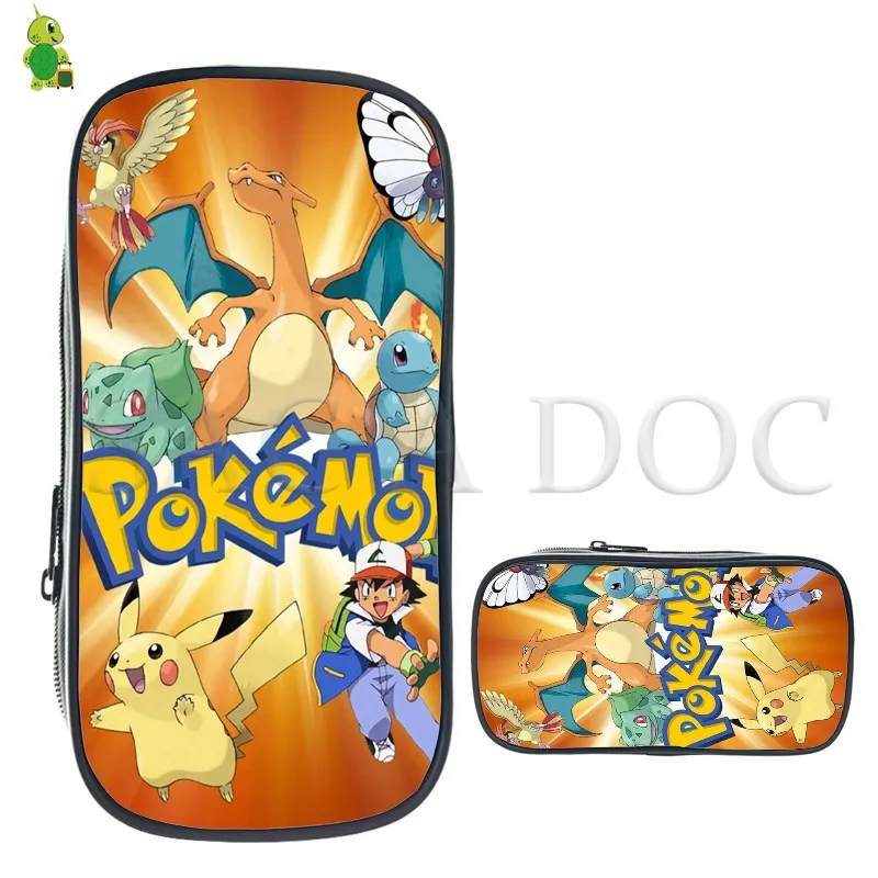 27 Pokemon Pikachu Eevee косметический чехол для детей, большой размер, для карандашей, коробка для мальчиков, Детские канцелярские принадлежности, сумки для хранения, школьные принадлежности, сумка для макияжа - Цвет: 27