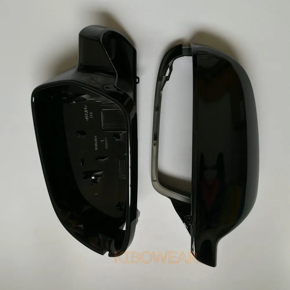 Kibowear для Audi A4 A5 B8.5 A3 8P 2012 2013 глянцевый черный боковое зеркало крышки Замена(пара) S5 RS5 RS4