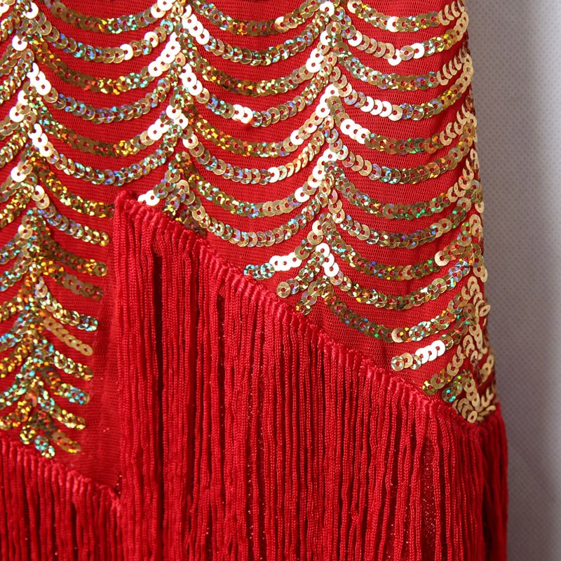 BLINGSTORY платья с блестками 1920s Great Gatsby блесток кисточкой одежда без рукавов Клубная платье с открытыми плечами летний халат Femme