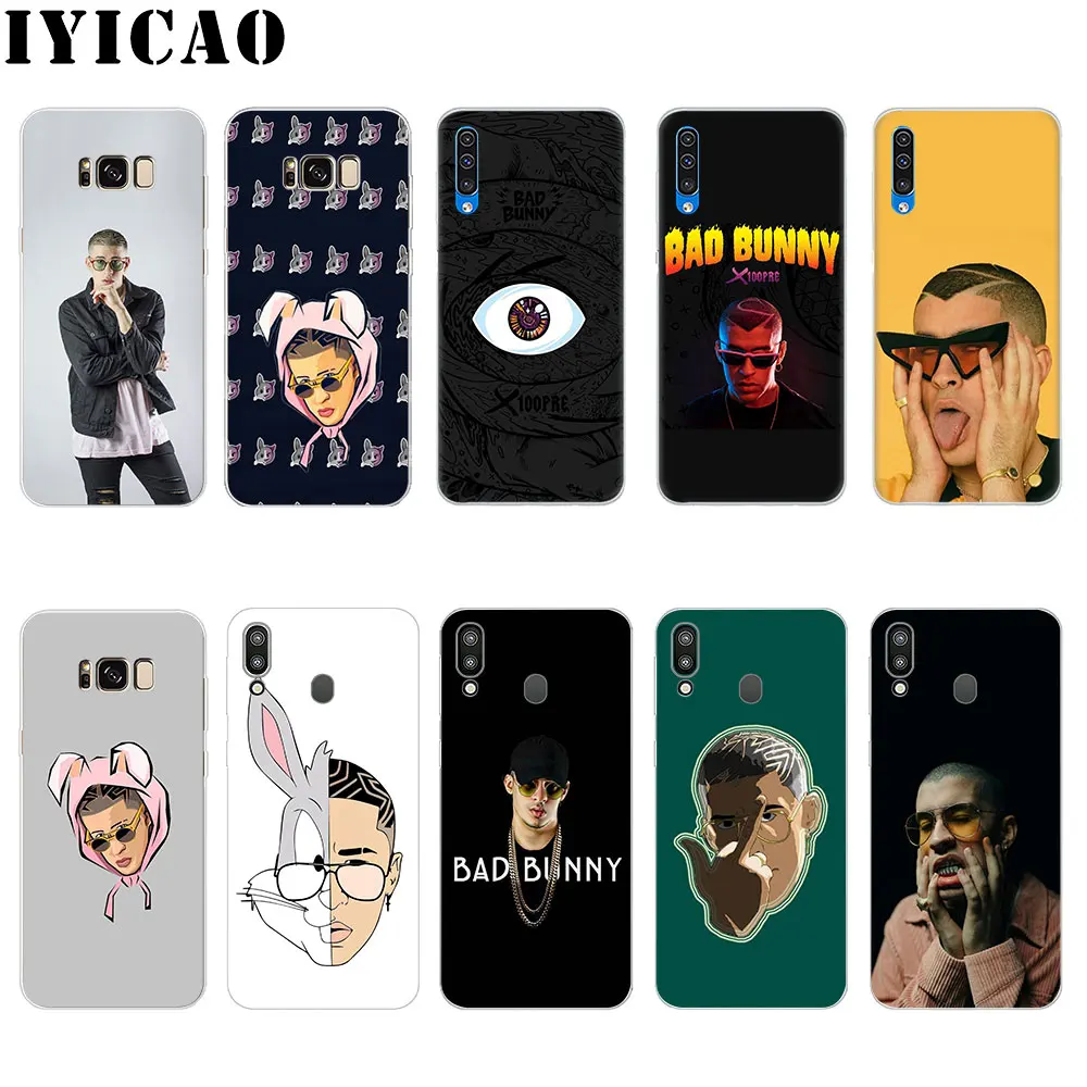 IYICAO плохой кролик жесткий чехол для Samsung Galaxy S6 S7 край S8 S9 S10 плюс S10e Note 8 9