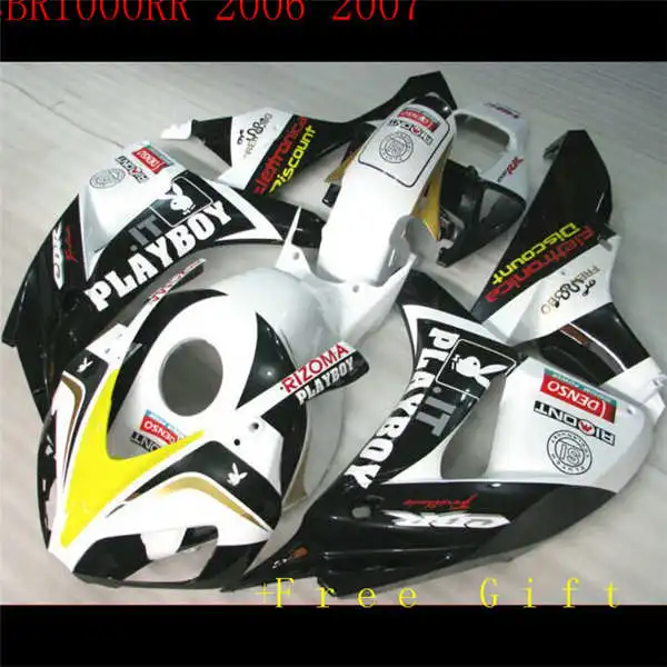 

Белый желтый черный серебристый новый CBR1000RR 06 07 1000RR 2006 2007 ABS пластик ABS мотоцикл полный комплект обтекателя