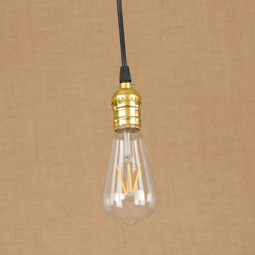 Винтажная Подвесная лампа в стиле арт-деко с железным нарисованным золотом E27 220 В