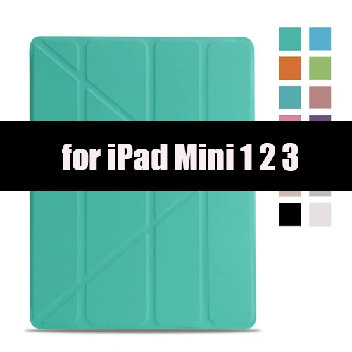 ТПУ Мягкий смарт-чехол для Ipad mini 4 5, Aiyopeen флип-подставка из искусственной кожи авто Пробуждение/спящий чехол для Ipad mini 1 2 3 Чехол - Цвет: Green-1