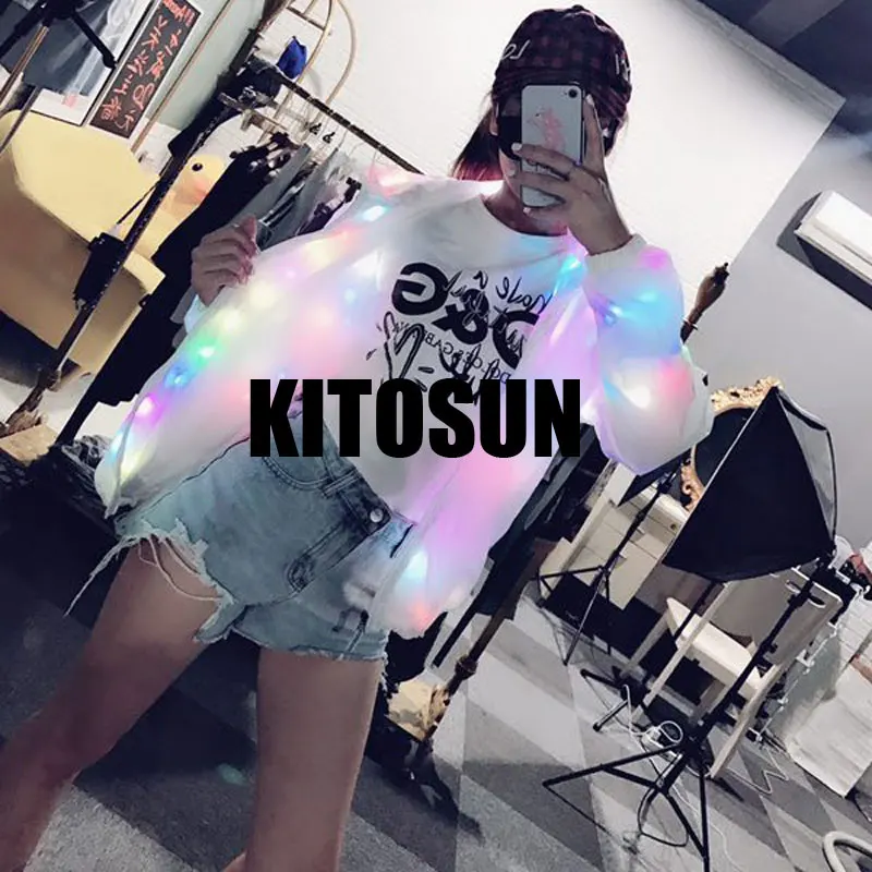 Светодиодная одежда для вечерние платье красочные мигающие огни KTV бара