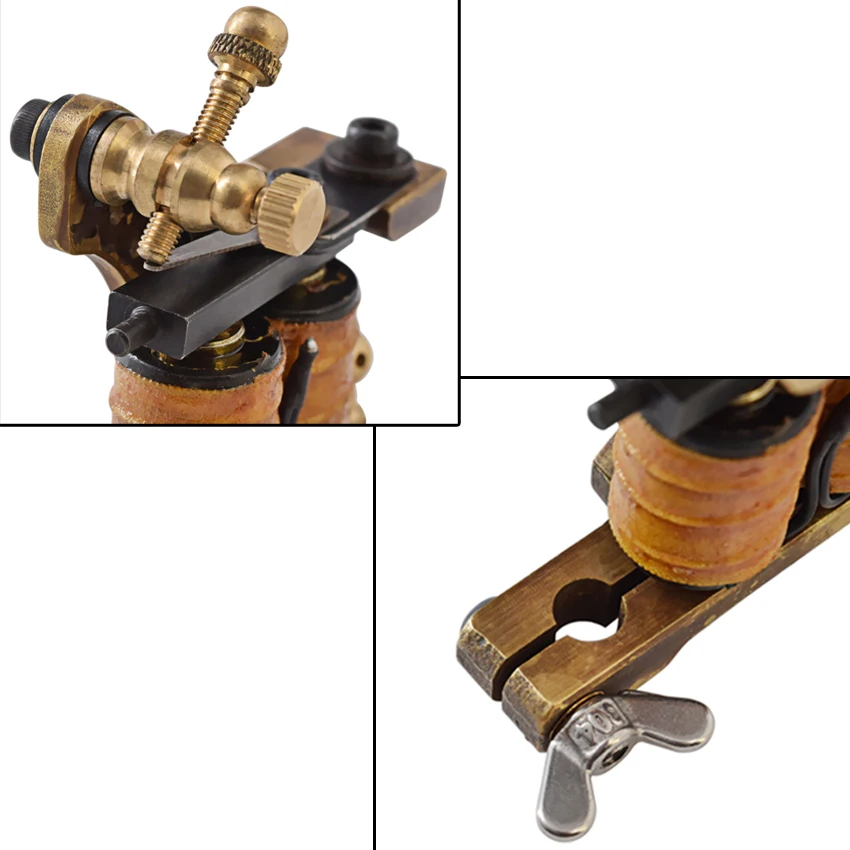 Тату машинка 8 насадок ручная работа литая латунная рама тату машинка|tattoo gun|tattoo