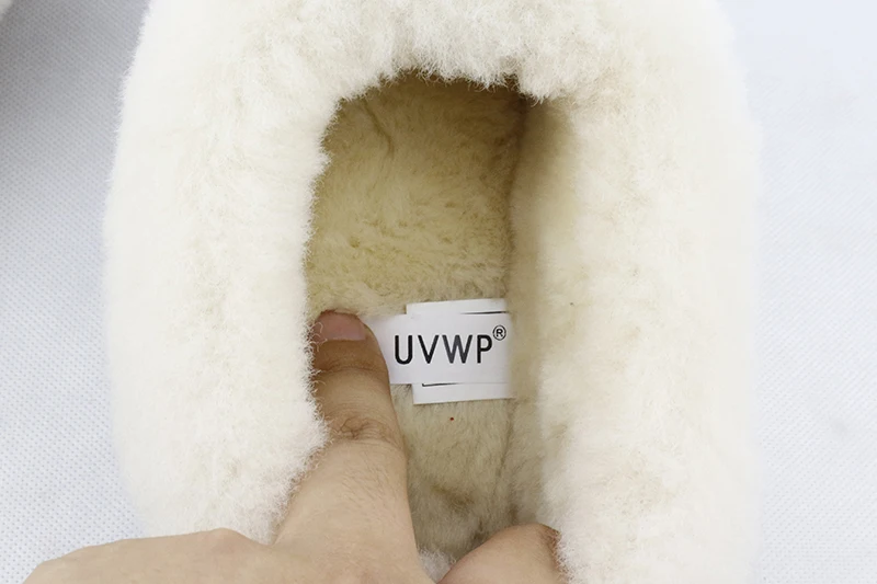 UVWP классические женские зимние сапоги высокого качества из натуральной кожи; водонепроницаемые полусапожки Модные женские туфли теплые зимние ботинки