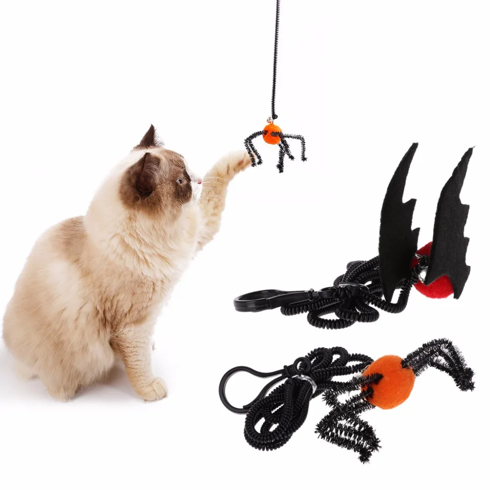 Игрушки для домашних животных Хэллоуин кошка котенок игрушки дразнящая забавный