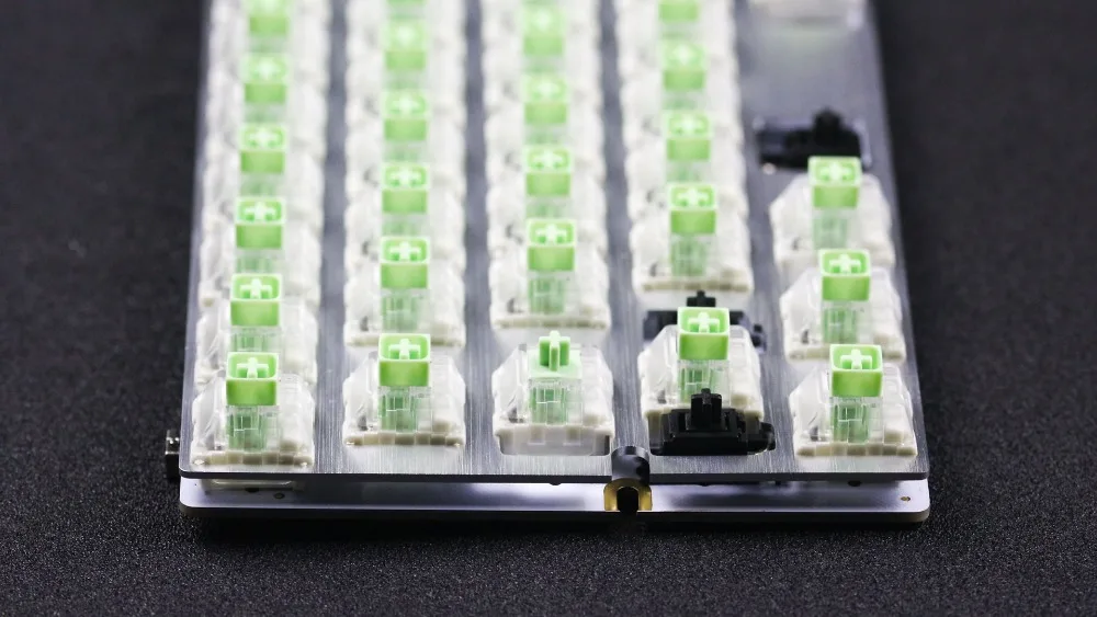 Полностью в сборе DZ60 PCB с Aliazs Gateron Box темно-синий нефритовый переключатель/тип-c/винт stab/Alu пластина для 60% механическая клавиатура
