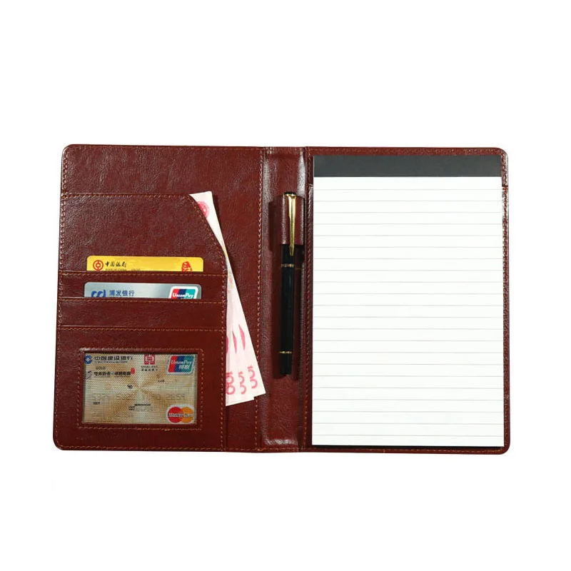 A5 3 цвета бизнес офис Карманный кожаный чехол для книг блокнот аксессуары