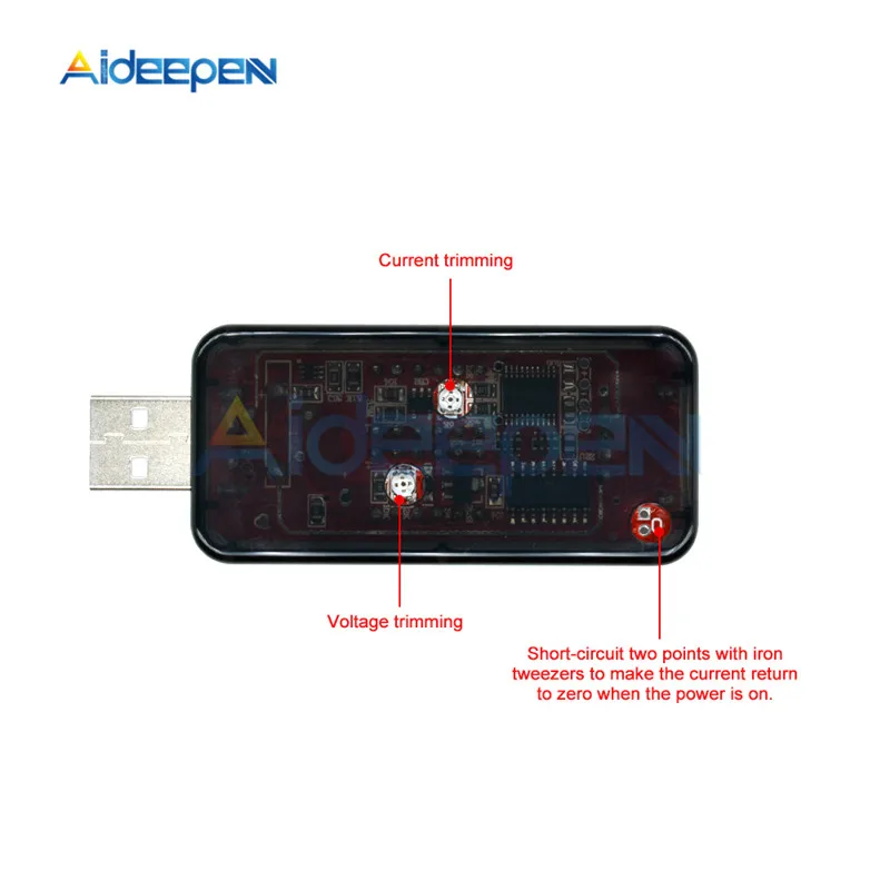 Цифровой вольтметр амперметр с ЖК дисплеем USB детектор тестер емкости измеритель