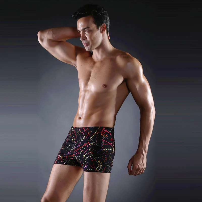 Классическая с завязкой на талии Для мужчин s Купальники новые печати купальный