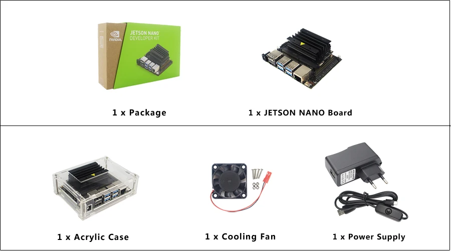 NVIDIA Jetson Nano разработчик комплект для художественного интеллекта глубокого обучения маленький AI компьютер 128-core Maxwell GPU четырехъядерный ARM
