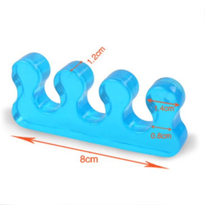 

1 pair Silicone Soft Form Toe Separator / Finger Spacer For Manicure Pedicure Nail Tool Flexible Soft Silica