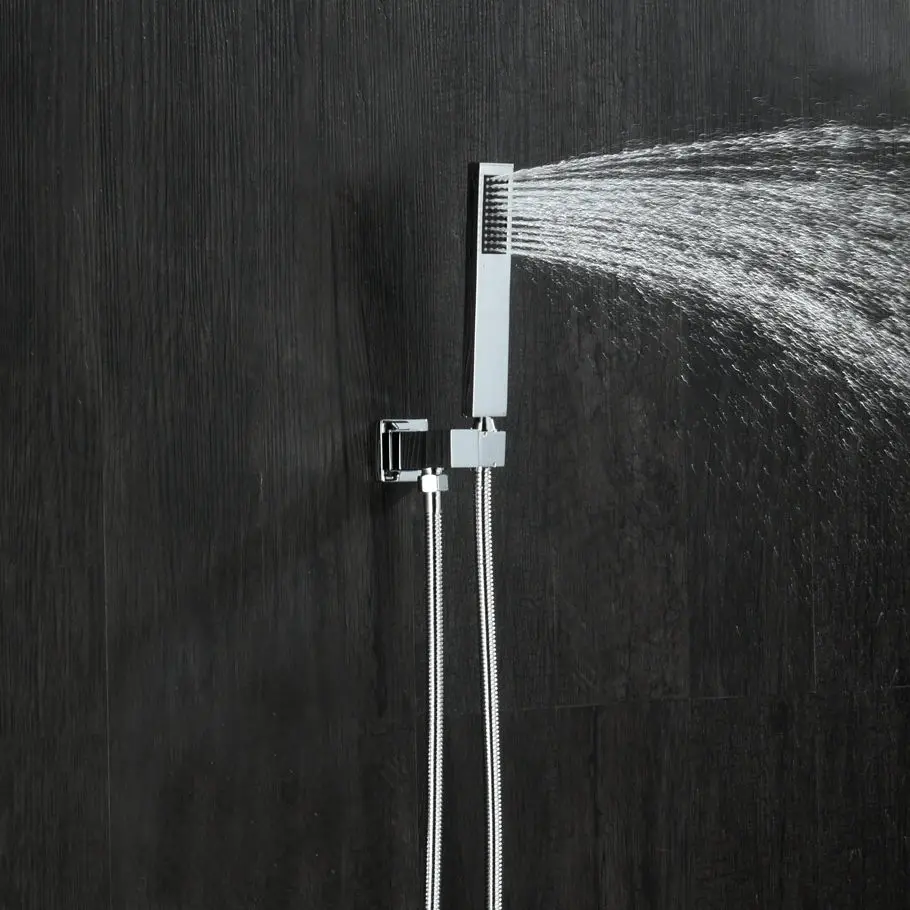 Ручной душ из латуни с поворотным кронштейном и шлангом нержавеющей стали 1 5 м