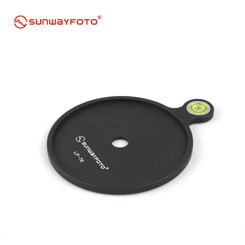 Sunwayfoto LP-76 дополнительный Смещенный пузырьковый уровень пластины 76 мм диаметр для