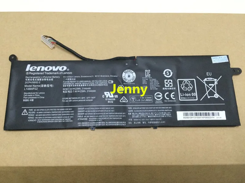 Новый оригинальный аккумулятор для LENOVO IdeaPad S21E 20 L14M4P22 7 4 V 23WH|Аккумуляторы
