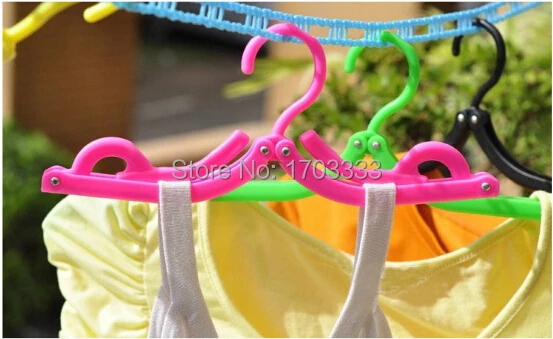 # FH47 500 шт цветная складная переносная вешалка для путешествий одежда дома пальто