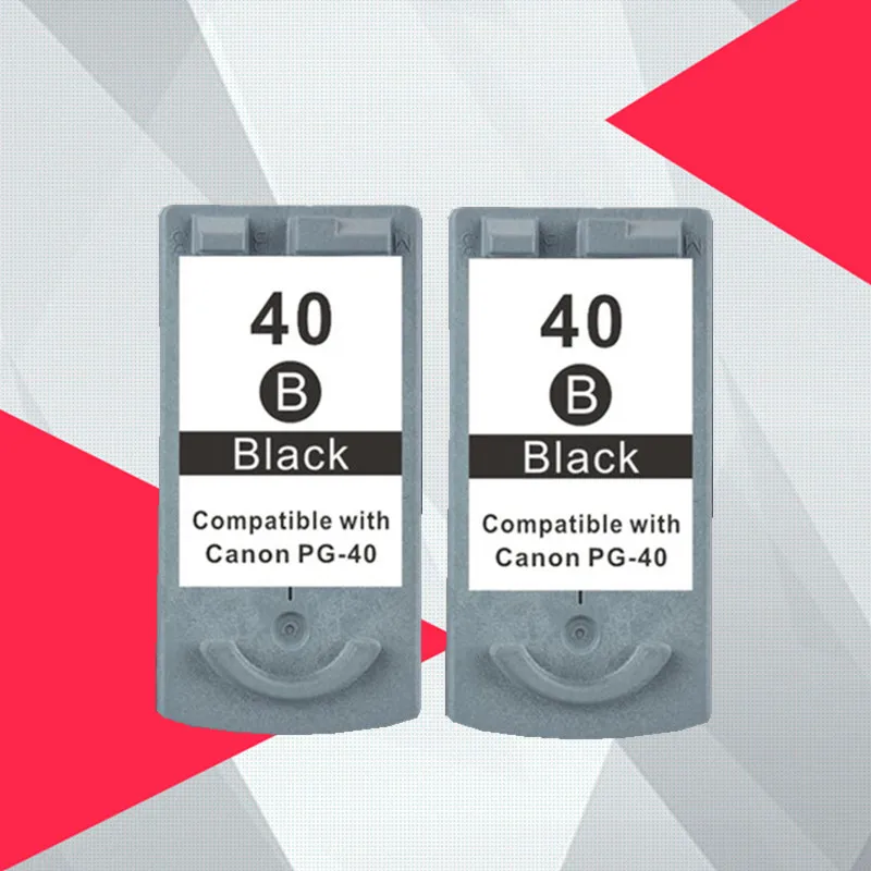 2 черных совместимых картриджа для Canon PG40 iP1600 / IP1700 IP1800 PG 40 CL41 MP140 MP450 MP470|Чернильные