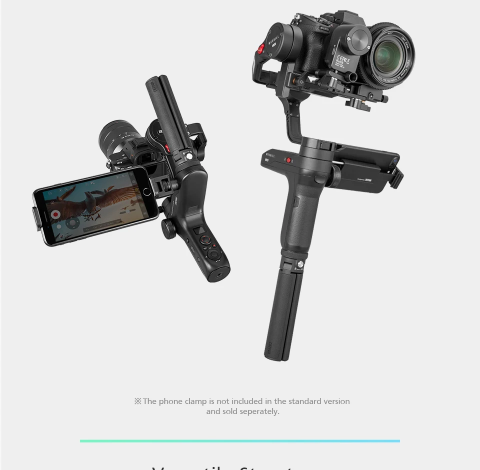 Zhiyun weebill лаборатории карданный 3-осевой Ручной Стабилизатор Для беззеркальных Камера Lumix GH5S GH5 sony A9 A7S2 PK DJI Ronin S Moza