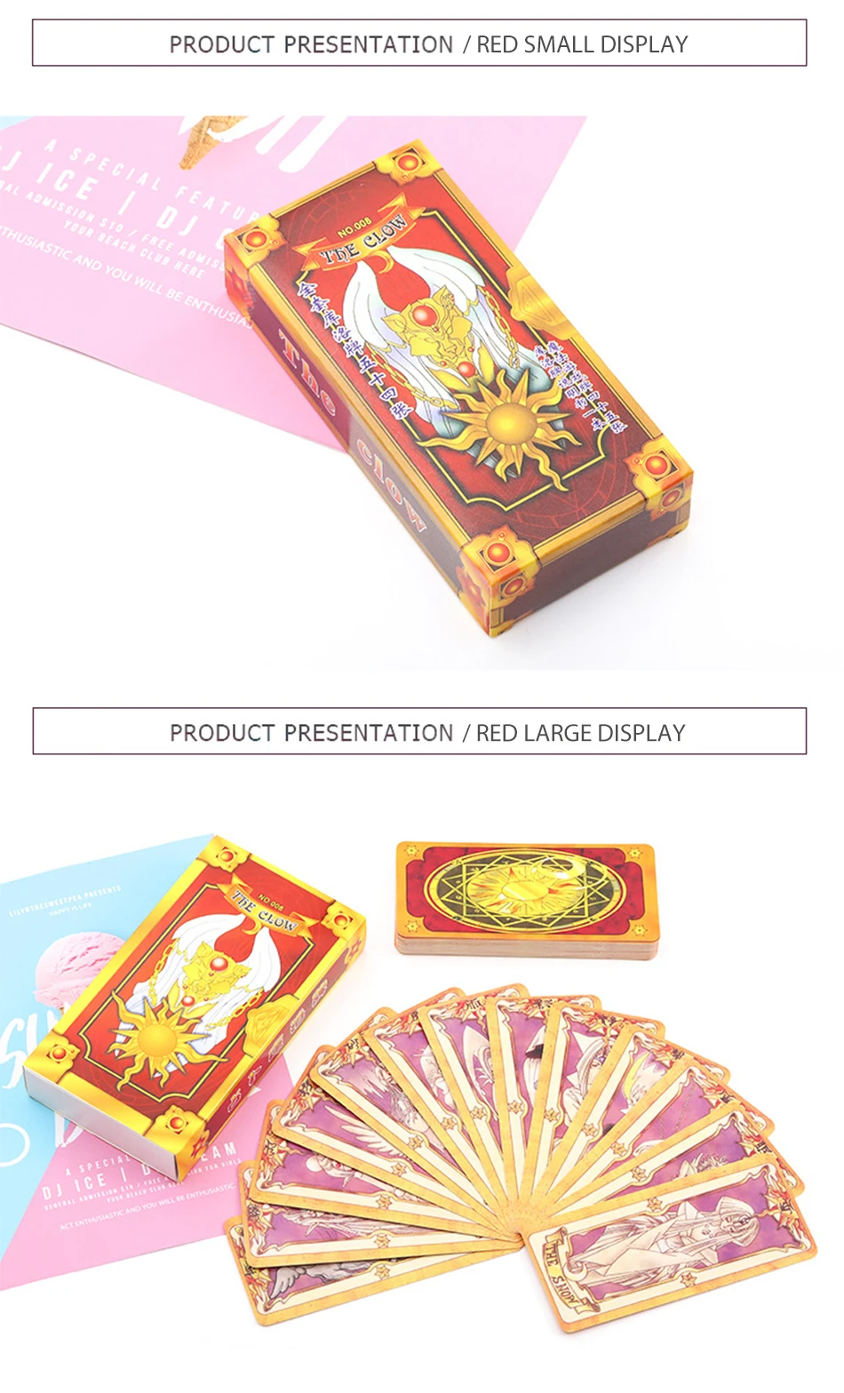 1 комплект Аниме Sakura Cardcaptor Clow Card Косплей Prop KINOMOTO SAKURA Card Hope Card Cardptor карты с Сакурой Таро аниме периферия