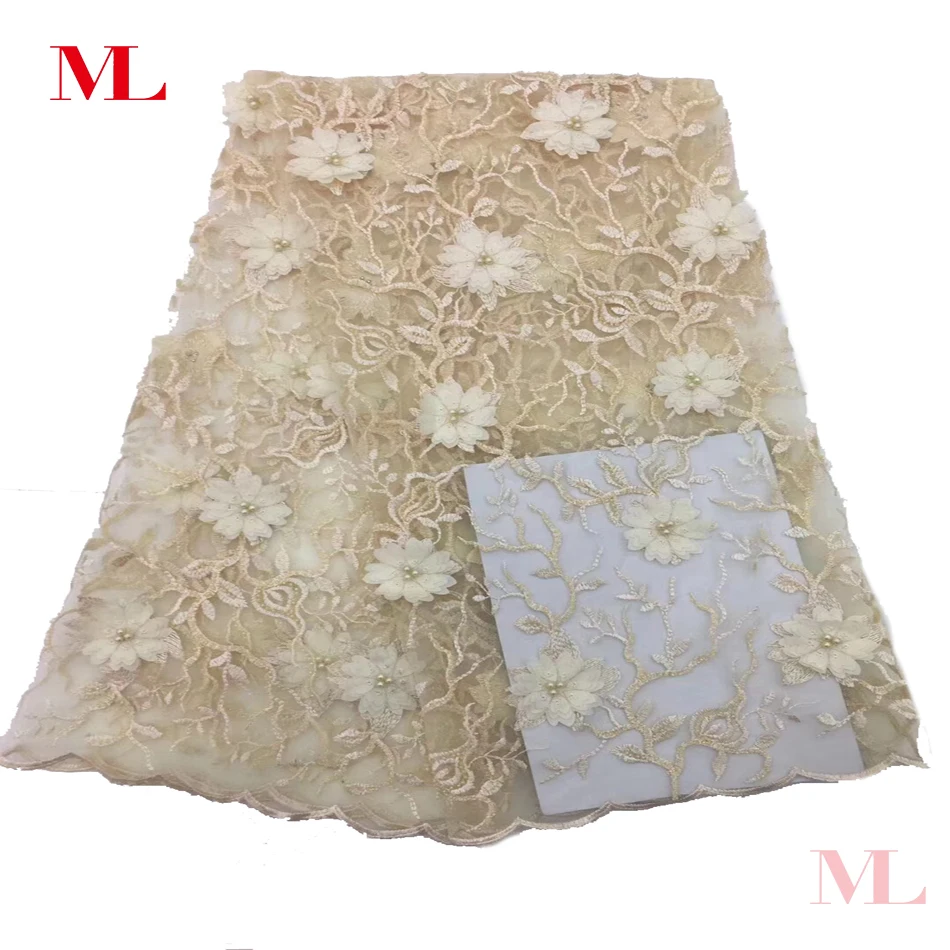 Высокое качество африканская кружевная ткань из химических нитей