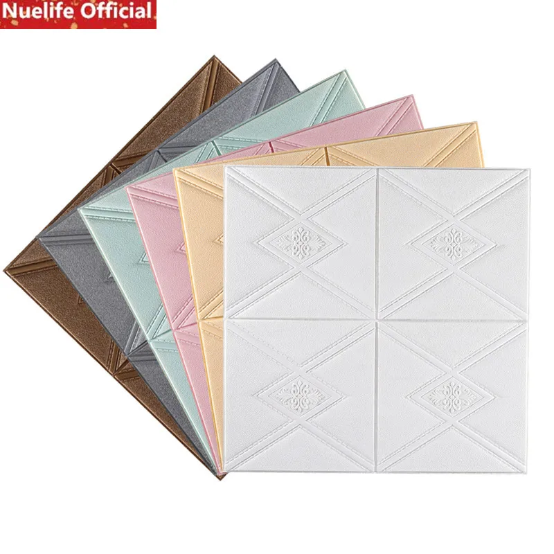 cheap 8pcs Irregular pattern 3d wall sticker bedroom kids room bathroom living decoration waterproof foam | Дом и сад