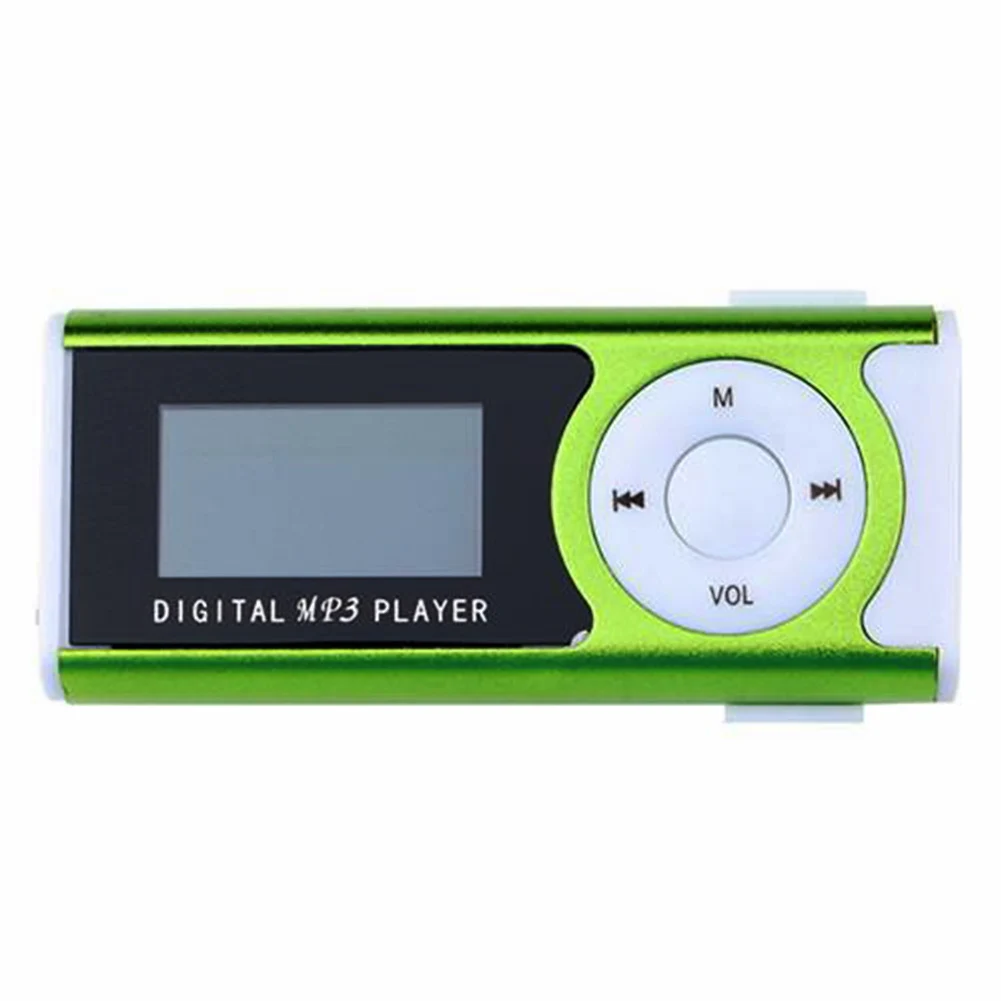 Мини MP3-плеер 1,3 с ЖК-дисплеем, Тип зажима, портативный MP3-плеер с функцией динамика, поддержка TF карты, фонарик, бренд