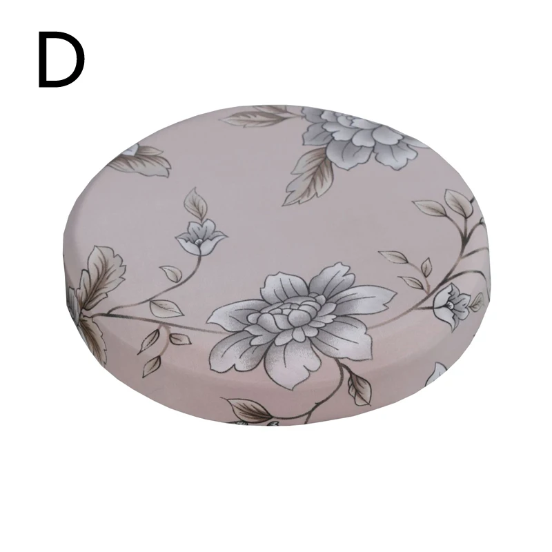 Круглые эластичные чехлы на кресла сиденья с цветочным принтом для дома
