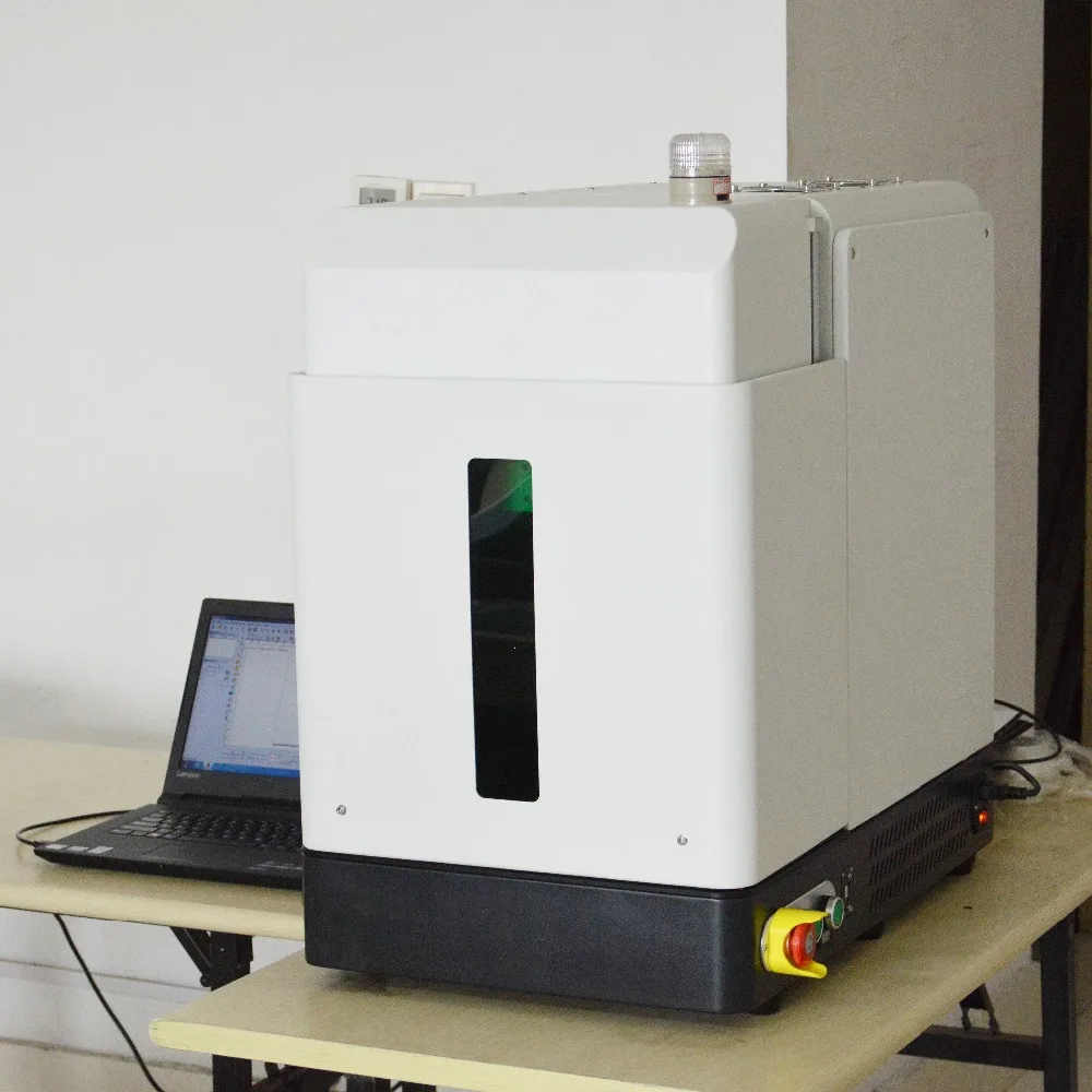 Высокопрочный лазерный 3d гравировальный станок для металла закрытый волоконно