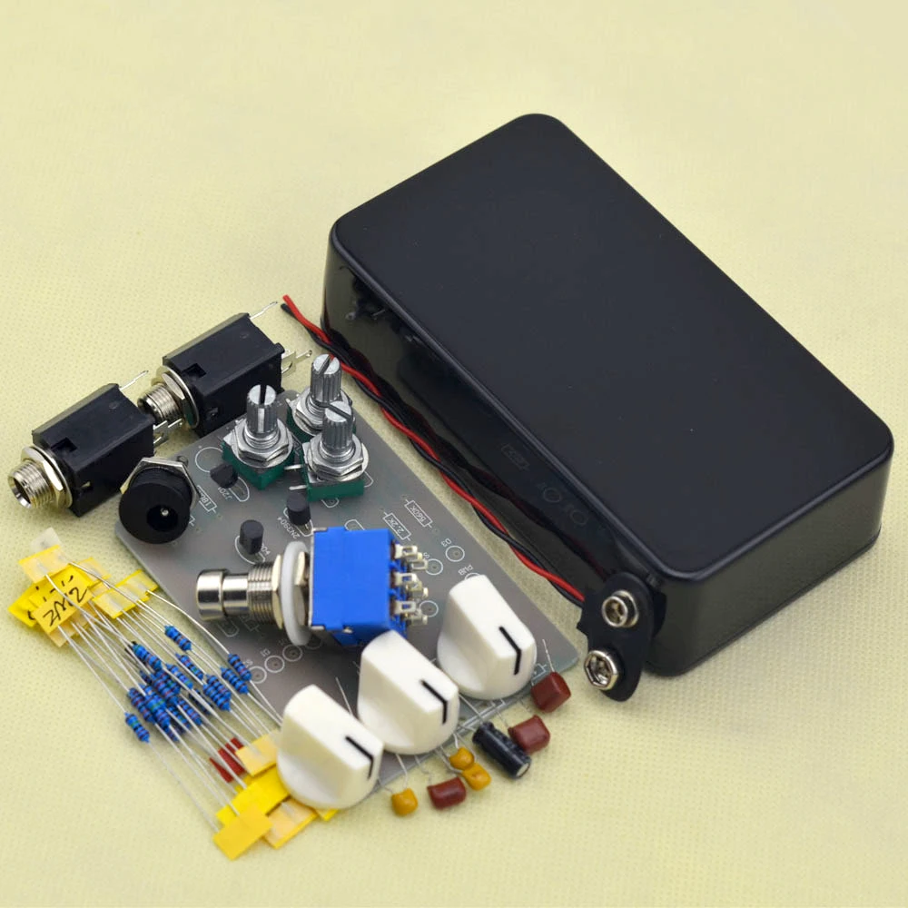 Набор педалей Tremolo DIY с черным корпусом 1590 бесплатная доставка|1590 enclosure|diy tremolotremolo