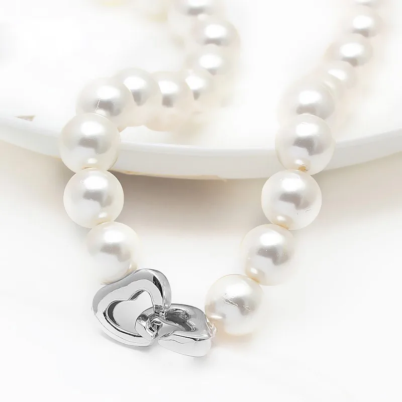 JOYMARK 12x13.7mm Heart To 925 Sterling Silver Lock Clasps Connectors For Pearl Bracelet Necklace Jewelry Making SC-CZ106 | Украшения и