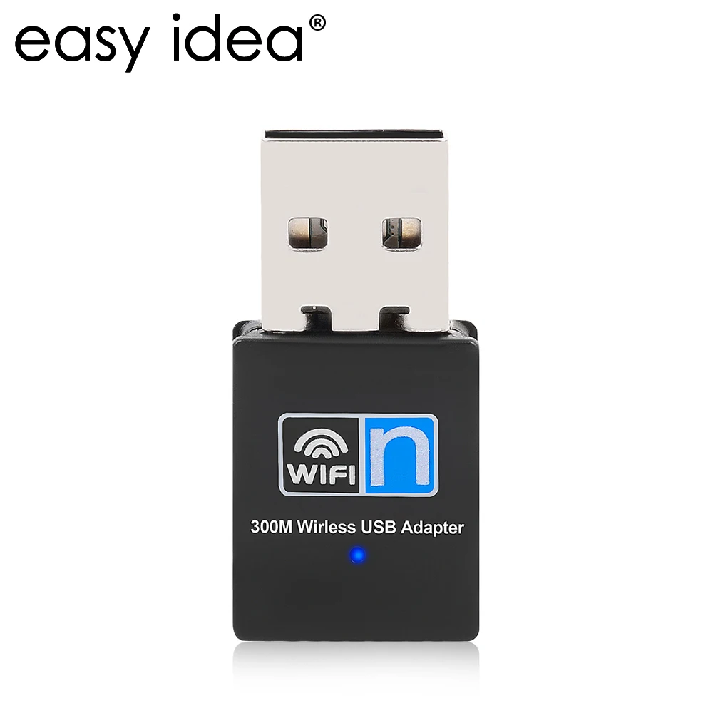 EASYIDEA 300 Мбит/с Wifi адаптер 2 4G USB мини приемник Dongle 802.11b/n/g Ethernet Сетевая карта для
