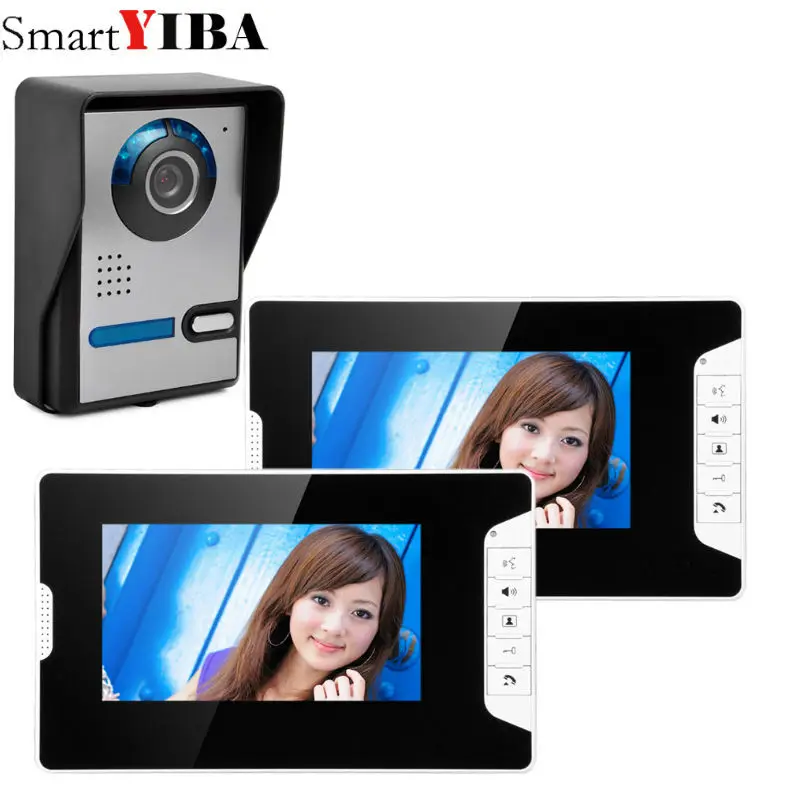 Проводной видеодомофон SmartYIBA с монитором 7 дюймов дверной звонок 1 камера система