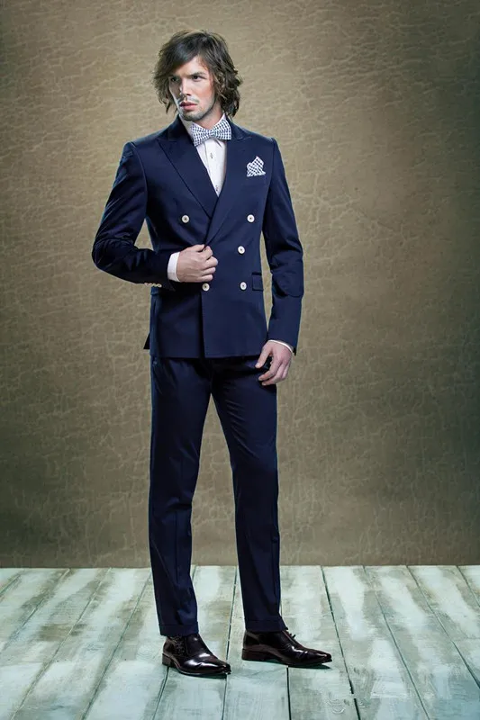 

Best Selling 2016 Slim Fit Groom Royal Blue Tuxedos Suits Groomsman Bridegroom Suits (Jacket+Pants+tie)