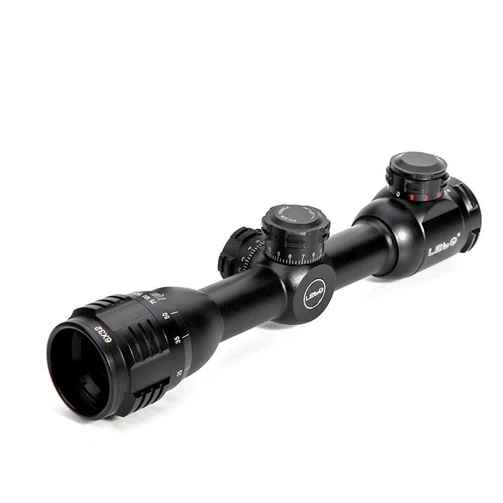 Tratical охотничий прицел 6x32 Mil-Dot с подсветкой сетка Компактный Тактический оптический прицел замок прицел для охоты
